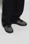 Balmain Black Low Top Sneakers In Black