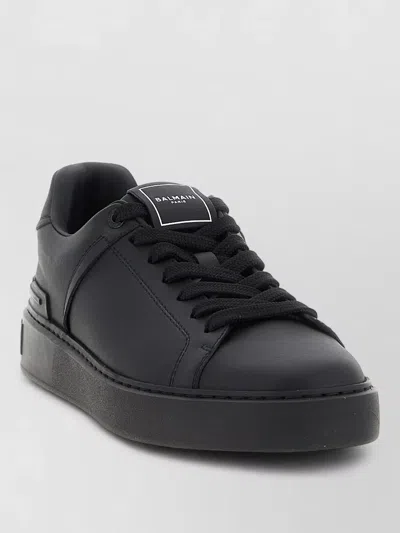 Balmain B Court Sneakers Flat Sole Round Toe In Multi