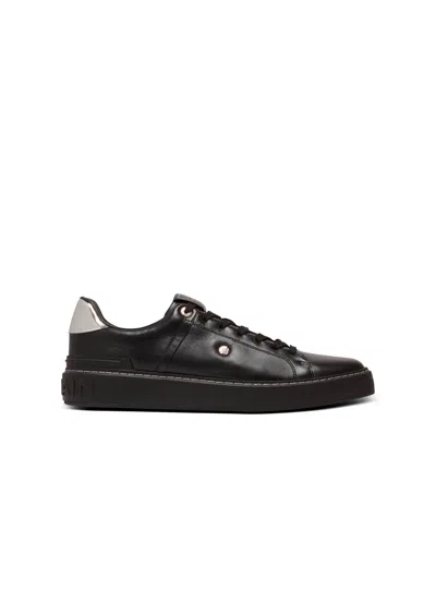 Balmain B-court Sneakers In Calfskin In Animal Print