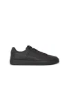 Balmain B Court Sneakers Flat Sole Round Toe In Black