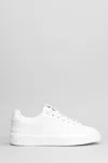 BALMAIN B COURT SNEAKERS IN WHITE LEATHER