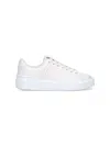 Balmain B Court Low Top Sneakers In White Leather In White