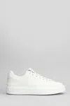 Balmain B Court Low Top Sneakers In White Leather In White