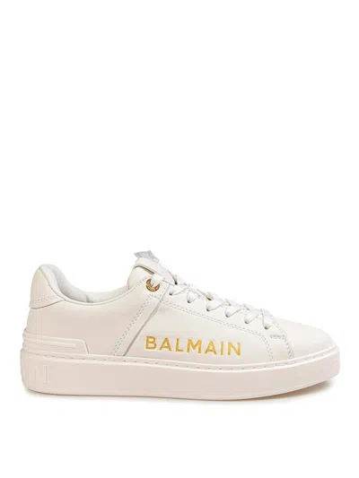Balmain B Court Sneakers In White