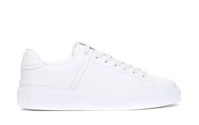 Balmain Women's B-court Low Top Sneakers In White