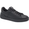 Balmain Black Low Top Sneakers With Logo In Leather In Black
