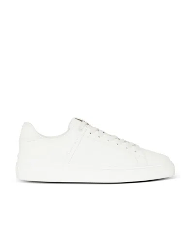 Balmain B-court Trainers In Calfskin