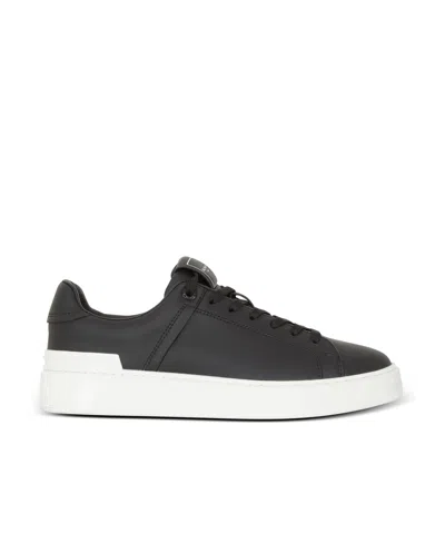 Balmain B-court Trainers In Calfskin