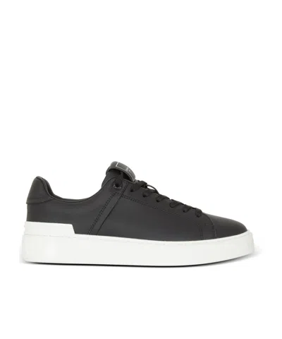 BALMAIN B-COURT TRAINERS IN CALFSKIN