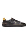 Balmain B-court Trainers In Calfskin In Black