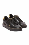 Balmain Sneakers 'court' Gold-tone Detail In Black
