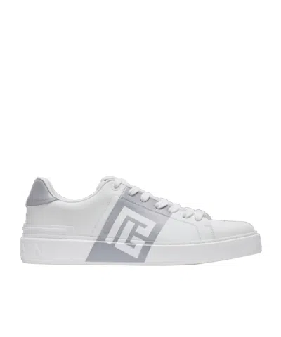 BALMAIN B-COURT TRAINERS IN CALFSKIN