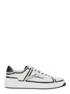 Balmain B-court White And Black Low-top Sneaker In Multicolor