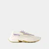 Balmain B-dr4g0n Panelled Lace-up Sneakers In Beige