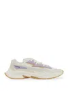 Balmain B-east Colorblock Leather Trainer Sneakers In White