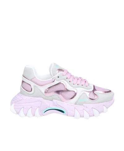 Balmain B-east Leather Low-top Sneakers In White