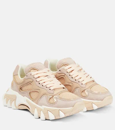 Balmain B-east Low-top Sneakers In Rose Poudre