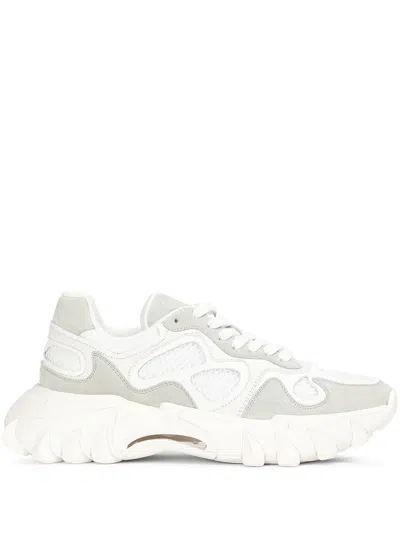Balmain White B-east Sneakers In 0fb Blanc Optique