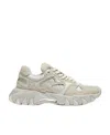 Balmain B-east Monogram Sneakers In Gray