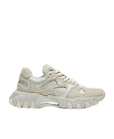 Balmain B-east Monogram Sneakers In Gray