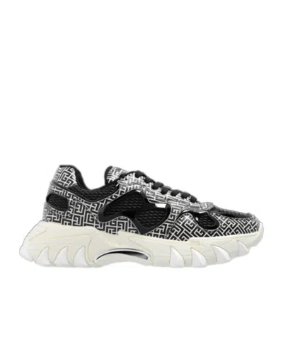 Balmain B-east Panelled Sneakers In White