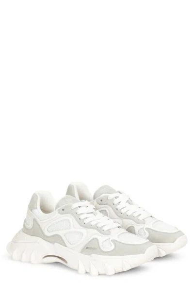 Balmain White B-east Sneakers In 0fb Blanc Optique