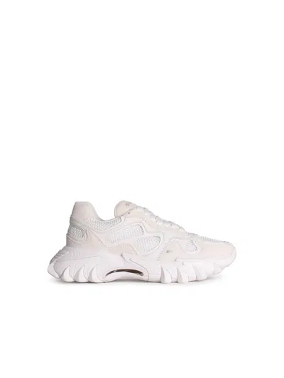 Balmain B-east White Leather Blend Sneakers