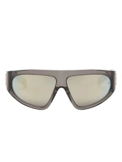 Balmain B-escape Geometric-frame Sunglasses In Gray