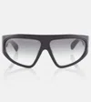 Balmain B-escape Oval Sunglasses In Blk - Gld