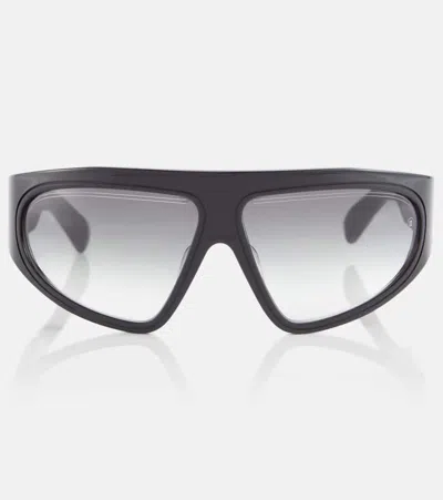Balmain B-escape Oval Sunglasses In Blk-gld