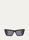 Balmain Eyewear B Eye Butterfly Frame Sunglasses In Blkgld
