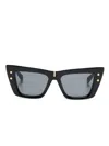 Balmain B-eye Cat-eye Frame Sunglasses In Black