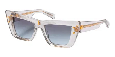 Balmain B - Eye Grey Shaded Cat Eye Ladies Sunglasses Bps-156 B 54 In ["grey"]