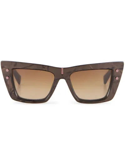 Balmain B-eye Sunglasses In Brown