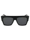 Balmain B-i Sunglasses In Black Black Rhodium W/dark Grey Ar