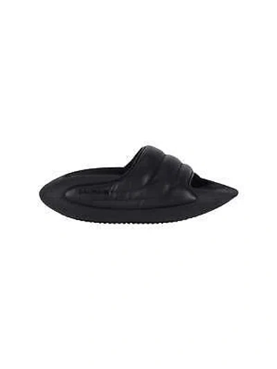 Pre-owned Balmain B-it Quilted Lamskin Mules 39 It In Black