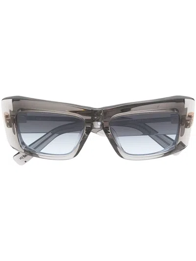 Balmain B-ll Oversize-frame Sunglasses In Grey