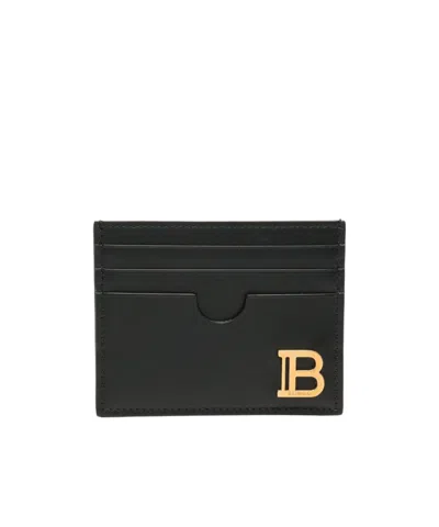 Balmain Women's B-buzz Card Holder In Black