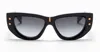 Balmain Black Acetate Sunglasses In Black