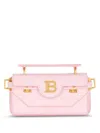 Balmain B-buzz 19 Leather Tote Bag In Pink