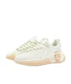Balmain B-runner Mesh-panel Sneakers In White