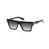 Balmain B-v Grey Rectangular Unisex Sunglasses Bps-121a-54