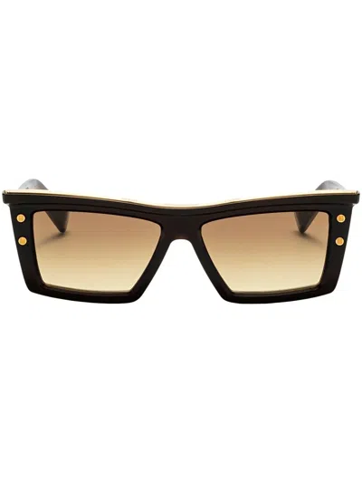 Balmain B-vii Square-frame Sunglasses In Black