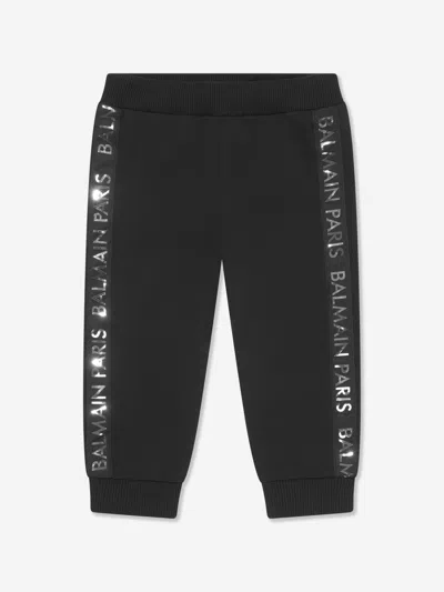 Balmain Baby Boys Logo Joggers In Black