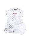 BALMAIN BABY GIRL'S LOGO PRINT T-SHIRT DRESS & BLOOMERS SET