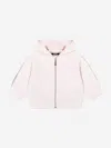 Balmain Baby Girls Logo Zip Up Top In Pink