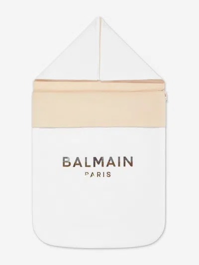 Balmain Baby Logo Nest In White