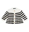 Balmain Baby Striped Wool-blend Cardigan In Multi