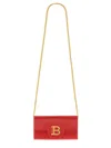 Balmain Rectangular Shoulder Bag In Red