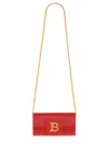 Balmain Rectangular Shoulder Bag In Red
